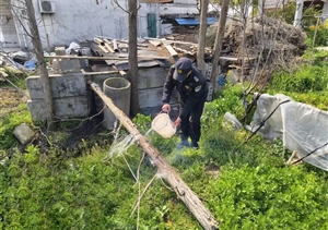 廢棄木材起火存隱患 員工發(fā)現撲滅化險情—宗保公司員工撲滅一起火